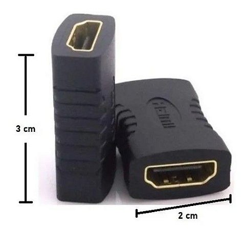 EMENDA HDMI FÊMEA X HDMI FÊMEA