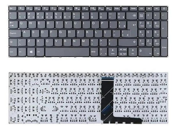 TECLADO NOTEBOOK LENOVO IDEAPAD 320-15IKB CINZA BR
