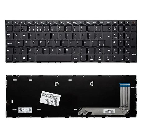 TECLADO NOTEBOOK LENOVO IDEAPAD 110-15ISK PRETO BR