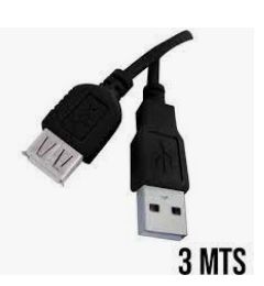 CABO USB EXTENSOR 2.0 A MACHO X A FÊMEA 3 MT.