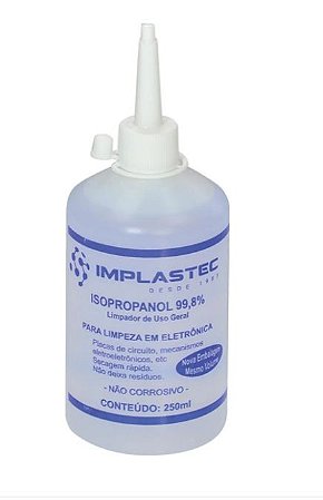 ÁLCOOL ISOPROPÍLICO IMPLASTEC 250 ML.