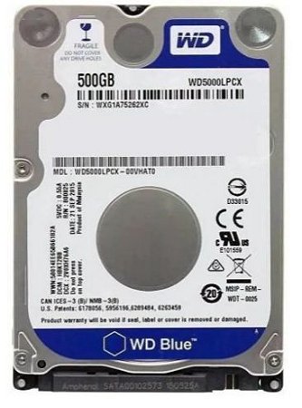 HD NOTEBOOK 500 GB. SATA SLIM USADO