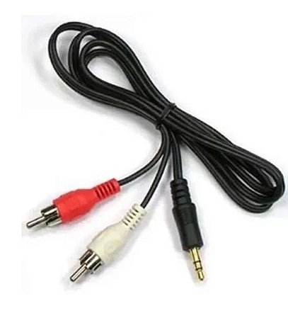 CABO DE ÁUDIO P2 STEREO X 2 RCA
