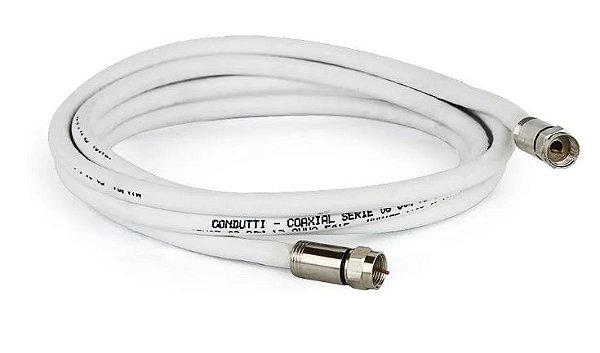 CABO COAXIAL P/ ANTENA RG6 2 MTS