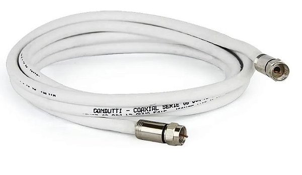 CABO COAXIAL P/ ANTENA RG6 3 MTS