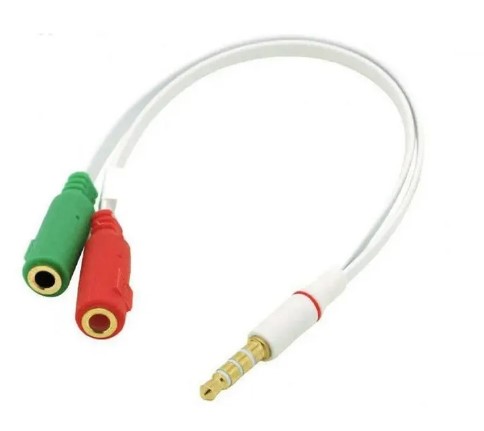 ADAPTADOR DE ÁUDIO P3 MACHO P/ 2 P2 FÊMEA