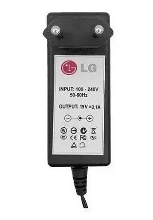 FONTE MONITOR LG 19V / 2.1A COMPATIVEL