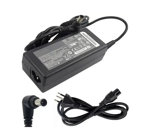 FONTE NOTEBOOK LG 19V/3.42A ( 6.0 X 4.4 mm ) PINO INTERNO COMPATÍVEL