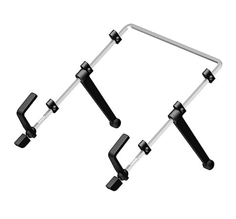 SUPORTE NOTEBOOK MULTIVISÃO METAL CROMADO NR17 C/ REGUL. ALTURA