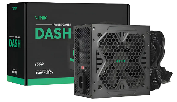FONTE ATX DASH 600W REAIS