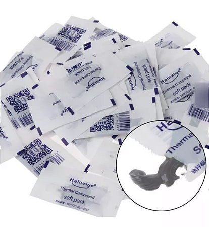 PASTA TÉRMICA HALNZIYE PRATA SACHÊ 0,5 GR. C/ 5 UN.
