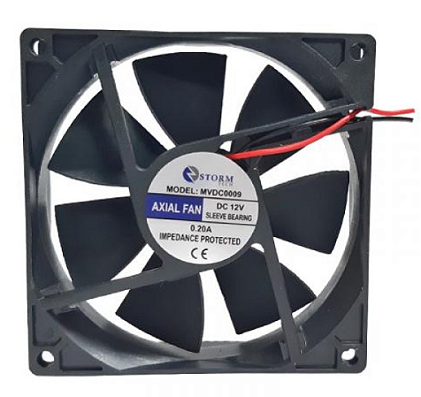 COOLER 90mm X 90mm / 12V S/ CONECTOR