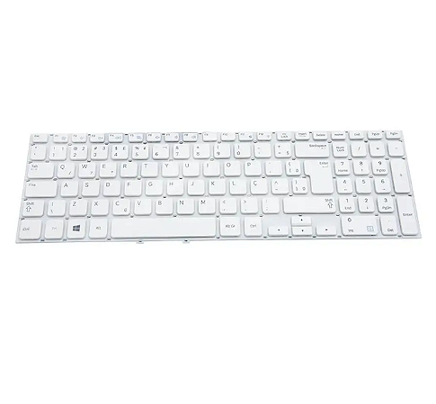 TECLADO NOTEBOOK SAMSUNG NP270E5G BRANCO BR
