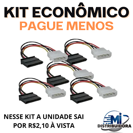 CABO DE ENERGIA HD SATA SIMPLES C/ 5