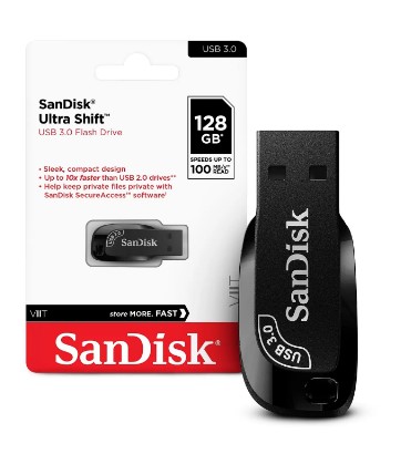 PEN DRIVE 128 GB SANDISK ULTRA SHIFT USB 3.0