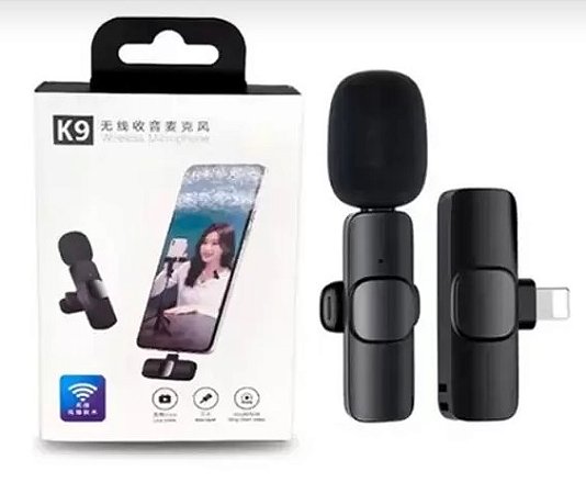 MICROFONE DE LAPELA K9 WIRELESS USB-C