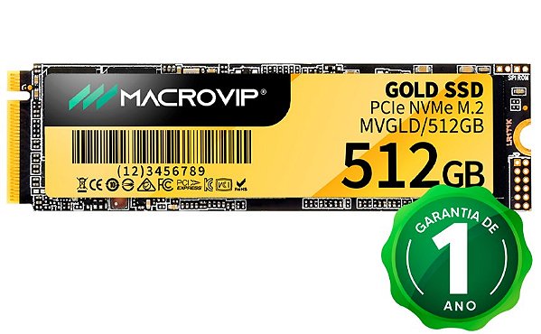 SSD M2 512 GB. MACROVIP GOLD NVME