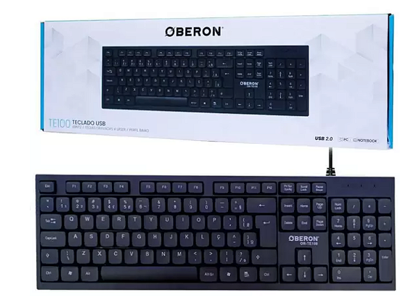 TECLADO OBERON USB PRETO