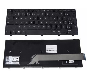 TECLADO NOTEBOOK DELL INSPIRON 14-3000/5000 SÉRIES PRETO