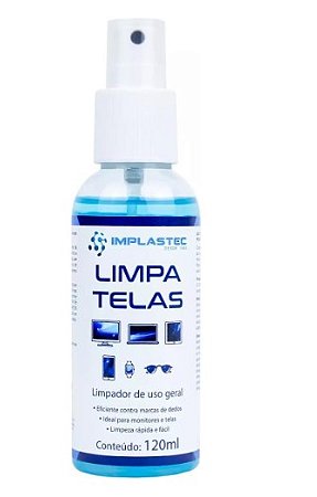 LIMPA TELA IMPLASTEC 120 ML.