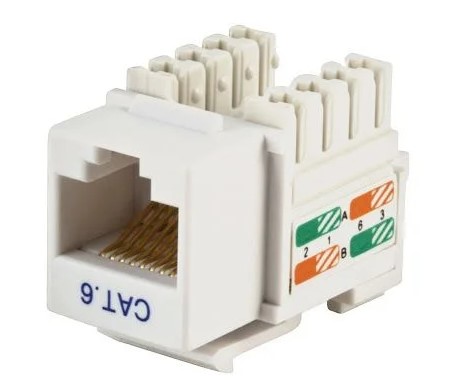 CONECTOR RJ45 CAT6 FÊMEA (KEYSTONE)