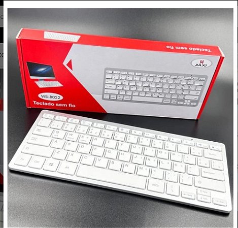 TECLADO BLUETOOTH MINI SLIM BRANCO