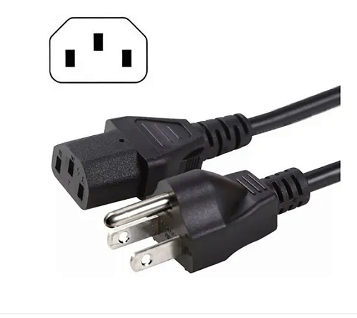 CABO DE FORÇA P/ CPU PADRÃO ANTIGO 1.2 MT.