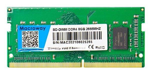 MEMÓRIA NOTEBOOK 8 GB. MACROWAY DDR4 /2666 MHZ