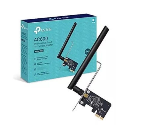 PLACA WIRELESS TP-LINK ARCHER T2E AC600 DUAL BAND PCI-E
