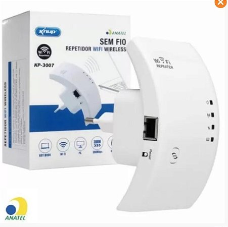 REPETIDOR WIRELESS KNUP 300 MBPS