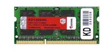 MEMÓRIA NOTEBOOK 4 GB. KEEPDATA DDR3 / 1333 MHZ
