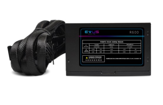 FONTE ATX EVUS 600W