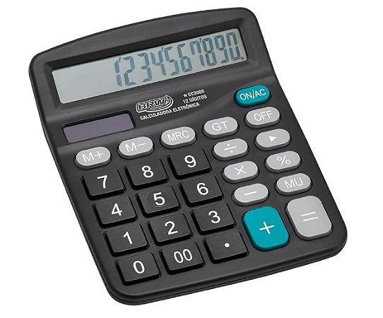 CALCULADORA DE MESA 12 DIGITOS PRETA