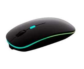 MOUSE SEM FIO RECARREGÁVEL RGB BLUETOOTH