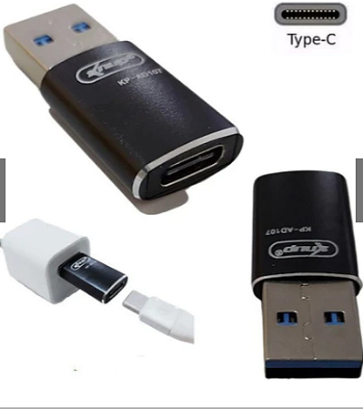 ADAPTADOR OTG USB 3.0 MACHO x USB-C FEMEA
