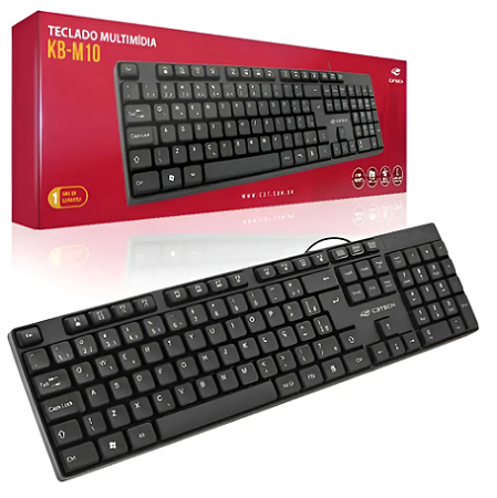 TECLADO C3TECH KB-10BK USB PRETO