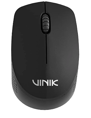 MOUSE SEM FIO VINIK VF110 FEATHER PRETO