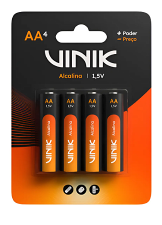 PILHA VINIK ALCALINA AA C/ 4