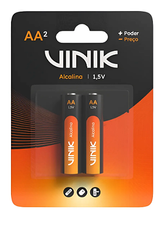 PILHA VINIK ALCALINA AA C/ 2