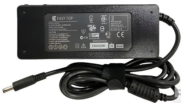 FONTE NOTEBOOK DELL 19.5V/4.62A ( 4.5 X 3.0mm ) COMPATIVEL