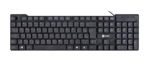 TECLADO VK DYNAMIC DT160 CHOCOLATE PRETO USB