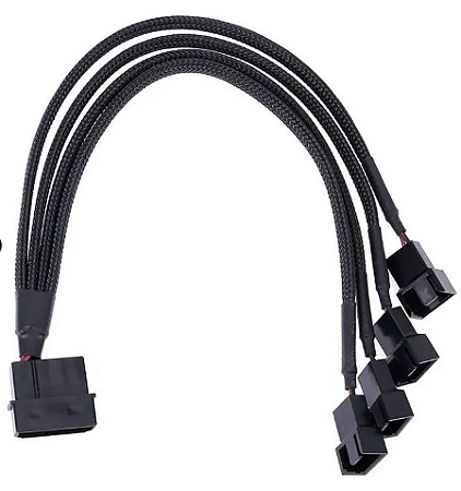 CABO EXTENSOR P/ 4 COOLERS CONECTOR FONTE ( MOLEX )