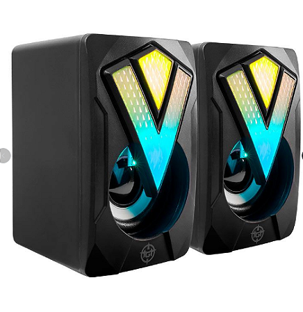 CAIXA DE SOM TGT RAINBOW PRETA USB