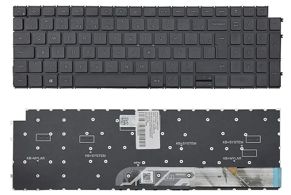 TECLADO NOTEBOOK DELL INSPIRON 15-3510 / 3511 / 3515 / 3520 / 5510 ABNT2