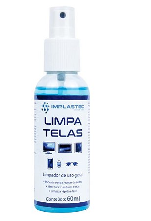 LIMPA TELA IMPLASTEC 60 ML.