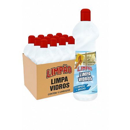 LIMPA VIDRO 500ML Limpão Caixa com 12 unidades