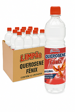 QUEROSENE LIMPAO FRASCO 1L CAIXA COM 12 UNIDADES Limpão