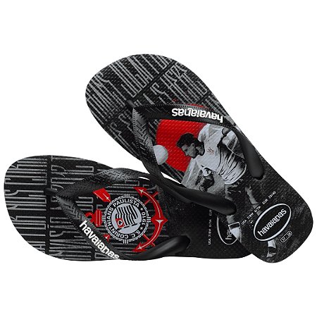 Chinelo Havainas Unisex Top Times Corinthians Original
