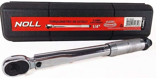 TORQUÍMETRO DE ESTALO 5 - 25N.m QUADRADO 1/4" - 399,0001 - NOLL
