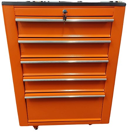 CARRINHO DE FERRAMENTAS 5 GAVETAS LARANJA - CEBL - BEZAFER